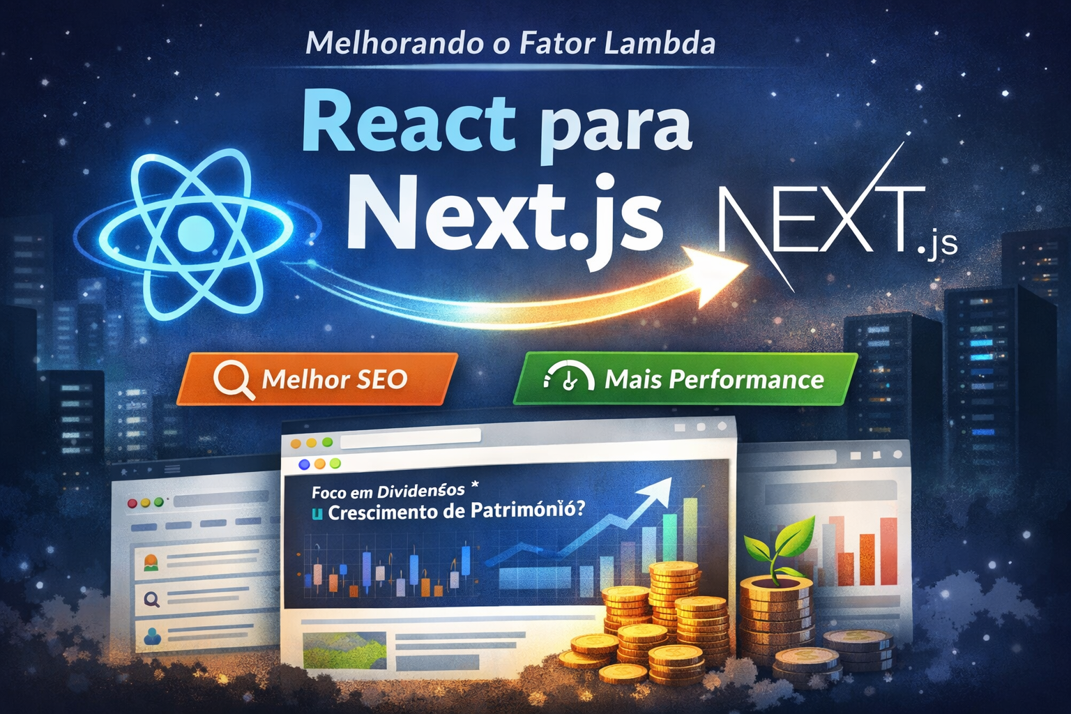 Melhorando o Fator Lambda: migração de React para Next.js